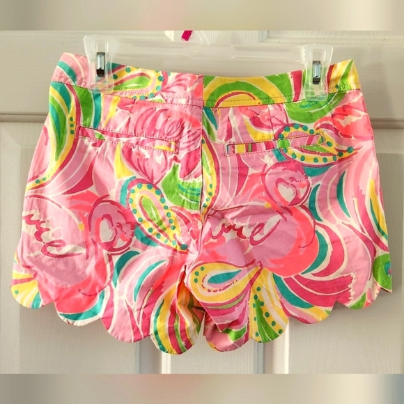 Lilly Pulitzer NWT The Buttercup Short Floral Scalloped 00 - Picture 5 of 11